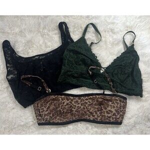 Bundle Of 3 Lace/Shear Sexy Bras Sz Small To Medium